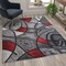 Flash Furniture Red 5' x 7' Abstract Design Accent Area Rug ACD-RGTRZ860-57-RD-GG - alternate 1